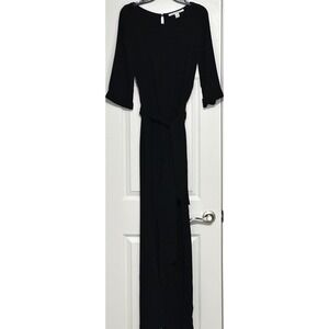 Diane Von Furstenberg Women's Black Jumpsuit Size (4) Wide Leg Jumpsuit‎